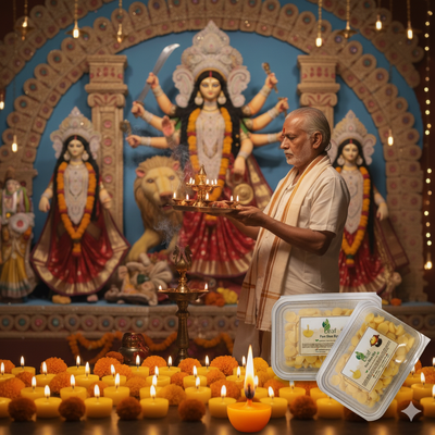 Pure Ghee Diya batti (200 pcs )  Illuminate your home and puja with the divine glow